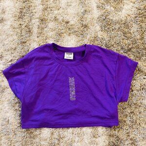 Purple Gymshark Crop Top
